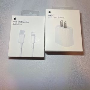 Apple charger USB-C 20W w/ type C data cable 3 FT